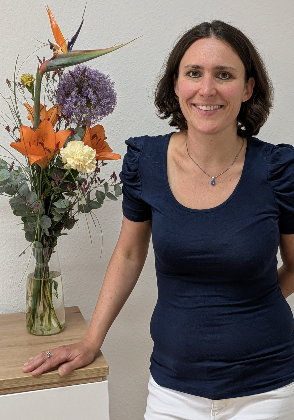 Melanie Jakob in ihrer Praxis